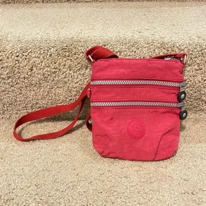 Pre-loved! KIPLING Red Crossbody Pouch!